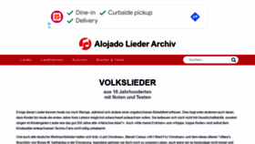 What Lieder-archiv.de website looked like in 2022 (1 year ago)