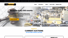 What Liveauctions.tv website looked like in 2022 (1 year ago)