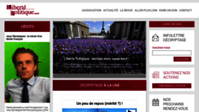 What Libertepolitique.com website looked like in 2022 (1 year ago)