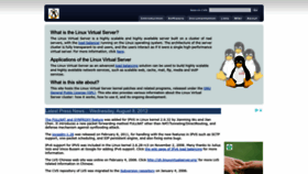 What Linuxvirtualserver.org website looked like in 2022 (1 year ago)