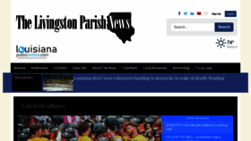 What Livingstonparishnews.com website looked like in 2022 (1 year ago)