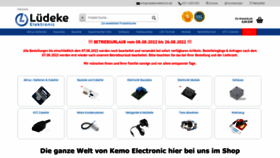 What Luedeke-elektronic.de website looked like in 2022 (1 year ago)