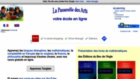 What Lapasserelle.com website looked like in 2022 (1 year ago)