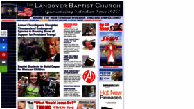What Landoverbaptist.org website looked like in 2022 (1 year ago)