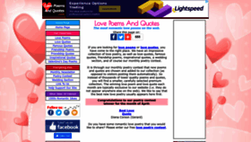 What Lovepoemsandquotes.com website looked like in 2022 (1 year ago)