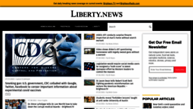 What Liberty.news website looked like in 2022 (1 year ago)
