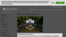 What Linderhof.de website looked like in 2022 (1 year ago)