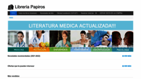 What Libreriapapiros.com website looked like in 2022 (1 year ago)
