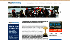 What Letsgohorseracing.com.au website looked like in 2022 (1 year ago)