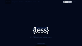 What Lesscss.org website looked like in 2022 (1 year ago)