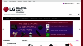 What Lgmyparts.com website looked like in 2022 (1 year ago)