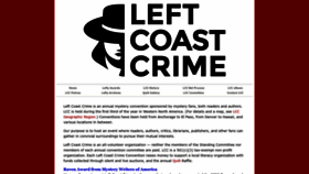 What Leftcoastcrime.org website looked like in 2022 (1 year ago)