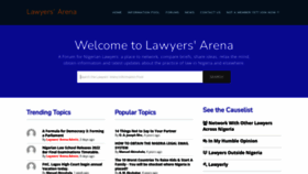 What Lawyersarena.com website looked like in 2022 (1 year ago)
