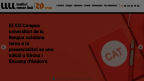 What Llull.cat website looked like in 2022 (1 year ago)