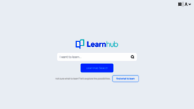 What Learnhub.com website looked like in 2022 (1 year ago)