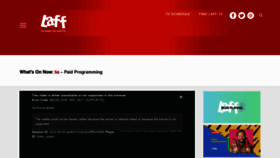 What Laff.com website looked like in 2022 (1 year ago)