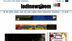What Lodinews.com website looked like in 2022 (1 year ago)