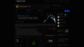 What Legacy-game.net website looked like in 2022 (1 year ago)