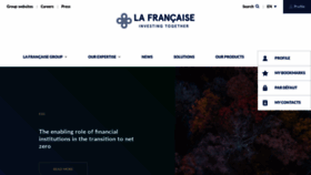 What La-francaise.com website looked like in 2022 (1 year ago)