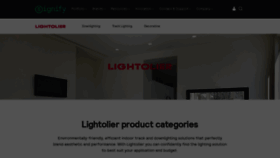 What Lightolier.com website looked like in 2022 (1 year ago)
