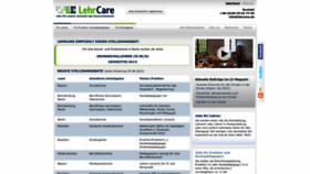 What Lehrcare.de website looked like in 2022 (1 year ago)