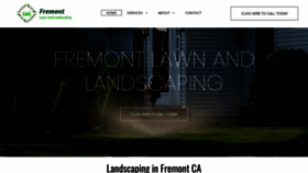 What Landscapingfremont.com website looked like in 2022 (1 year ago)