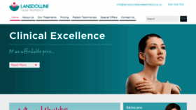 What Lansdownefacialaesthetics.co.uk website looked like in 2022 (1 year ago)