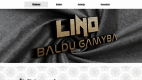 What Linobg.lt website looked like in 2022 (1 year ago)