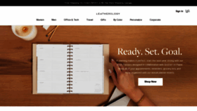 What Leatherology.com website looked like in 2022 (1 year ago)