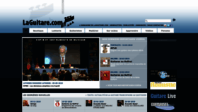 What Laguitare.com website looked like in 2022 (1 year ago)