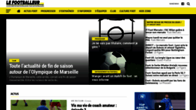 What Le-footballeur.com website looked like in 2022 (2 years ago)