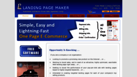 What Landingpagemaker.net website looked like in 2022 (1 year ago)
