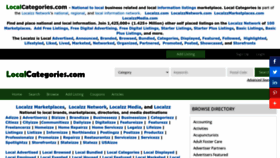 What Localcategories.com website looked like in 2022 (1 year ago)