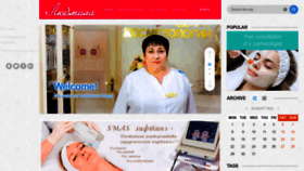 What Ludmila.kz website looked like in 2022 (1 year ago)