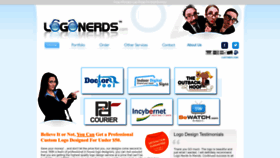 What Logonerds.com website looked like in 2022 (1 year ago)