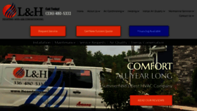 What Lhcomfort.com website looked like in 2022 (1 year ago)