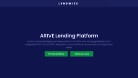 What Lendwize.io website looked like in 2022 (1 year ago)