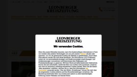 What Leonberger-kreiszeitung.de website looked like in 2022 (1 year ago)