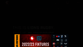What Lionsrugby.co.za website looked like in 2022 (1 year ago)