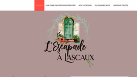 What Lescapadealascaux.com website looked like in 2022 (1 year ago)