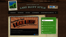 What Lakebluff.org website looked like in 2022 (1 year ago)