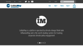 What Lobbymap.org website looked like in 2022 (1 year ago)