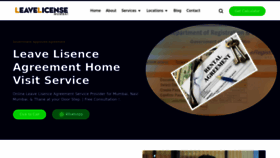 What Leavelicensemumbai.com website looked like in 2022 (1 year ago)