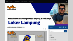 What Lowongankerjalampung.com website looked like in 2022 (1 year ago)