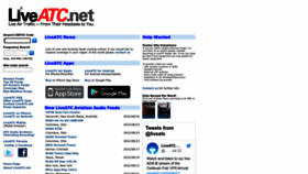 What Liveatc.net website looked like in 2022 (1 year ago)
