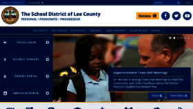 What Leeschools.net website looked like in 2022 (1 year ago)