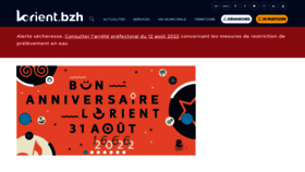 What Lorient.fr website looked like in 2022 (1 year ago)