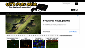 What Letsplaysega.com website looked like in 2022 (1 year ago)
