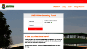 What Learn.uniswa.sz website looked like in 2022 (1 year ago)