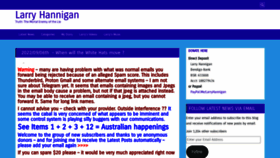 What Larryhannigan.com.au website looked like in 2022 (1 year ago)
